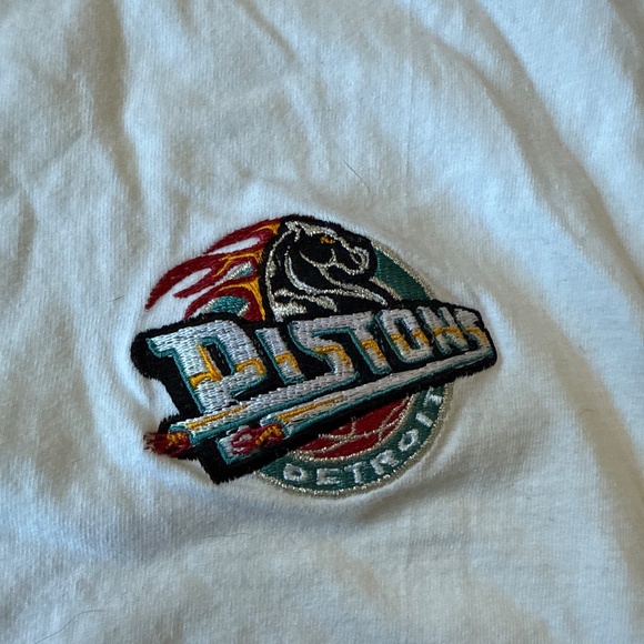 Vintage Detroit Pistons Shirt XXL Embroidered NBA Grant Hill - Picture 2 of 3